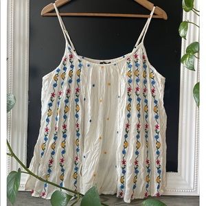 Embroider tank